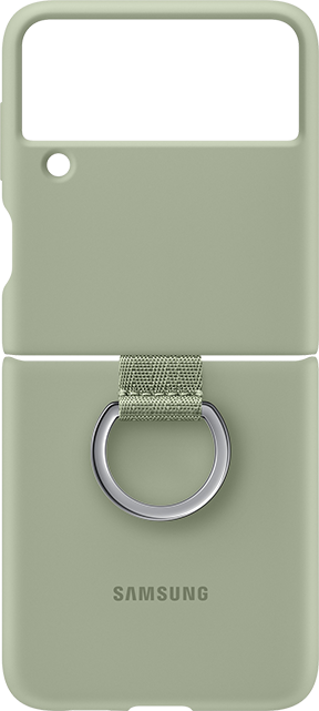 Samsung Silicone Case with Ring - Samsung Galaxy Z Flip3 5G - Olive Green